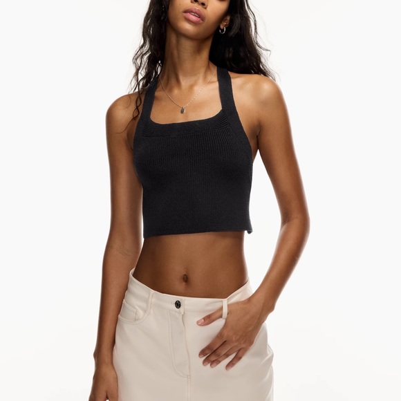 NWOT Aritzia Wilfred Cayenne Top Black XS - Picture 4 of 7